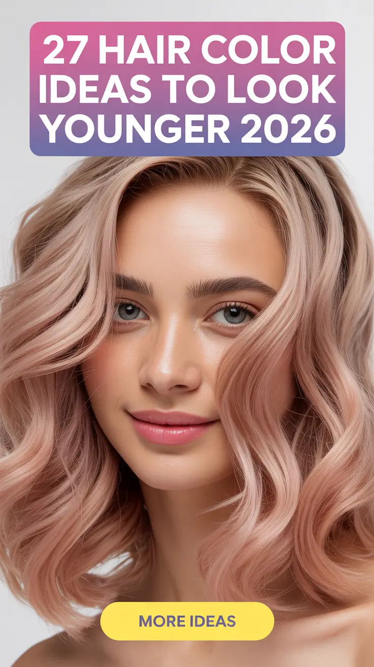Hair Color Ideas to Look Younger 2026 That Bring Freshness and Glow to Every Shade