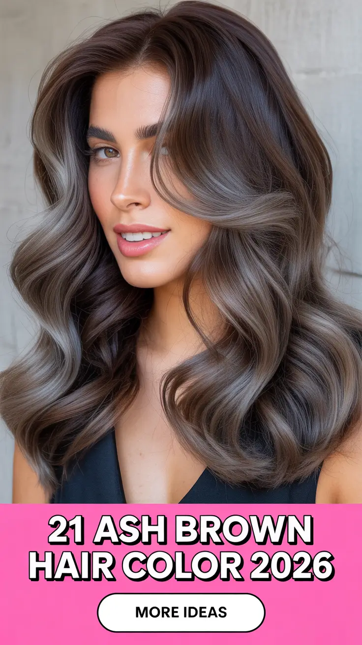 Ash Brown Hair Color 2026 – The Cool, Soft & Golden Palette Everyone Will Want