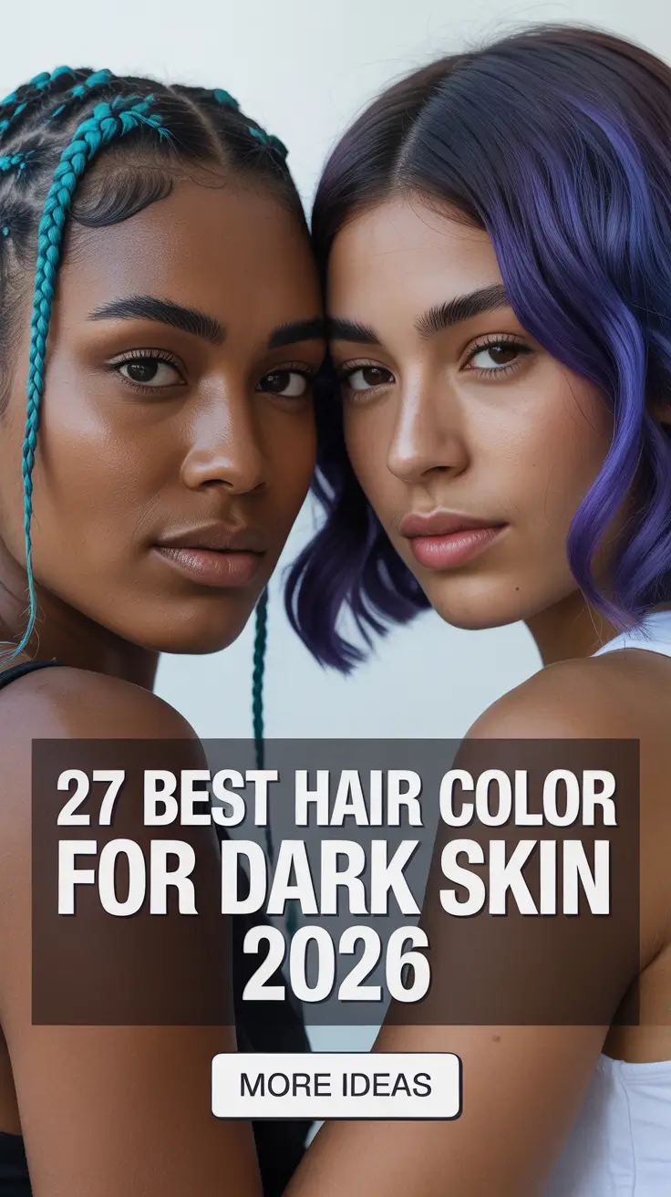 Best Hair Color for Dark Skin 2026 – From Chocolate Brown to Bold Red Tones