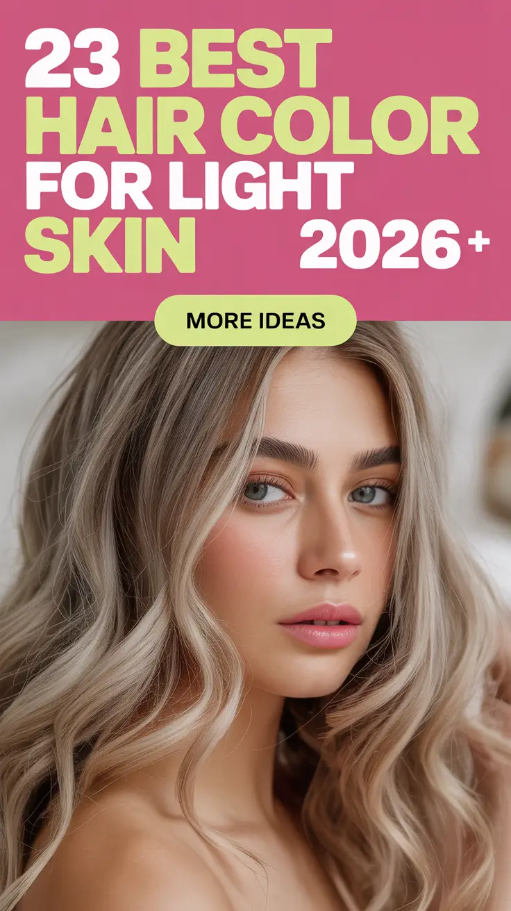 Best Hair Color for Light Skin 2026 – Trendy Shades for Every Mood