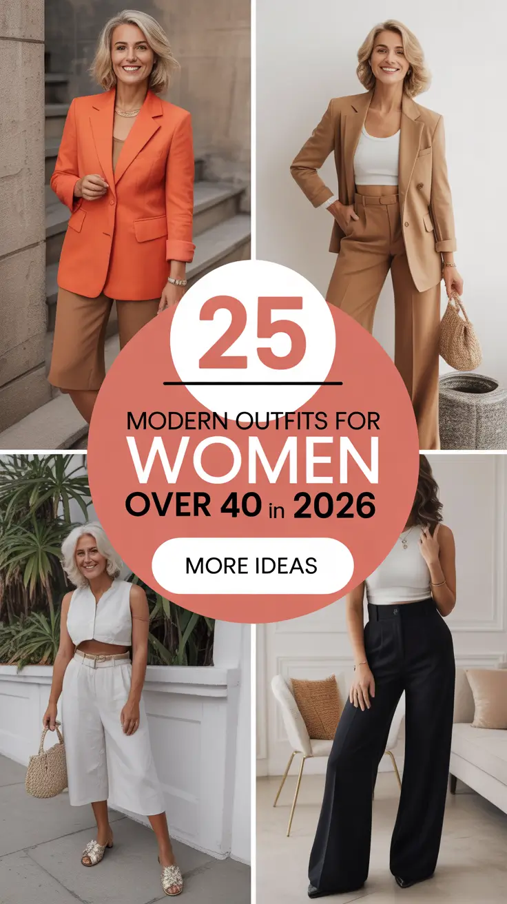 Modern Outfits for Women Over 40 in 2026: Stylish Looks for Every Occasion