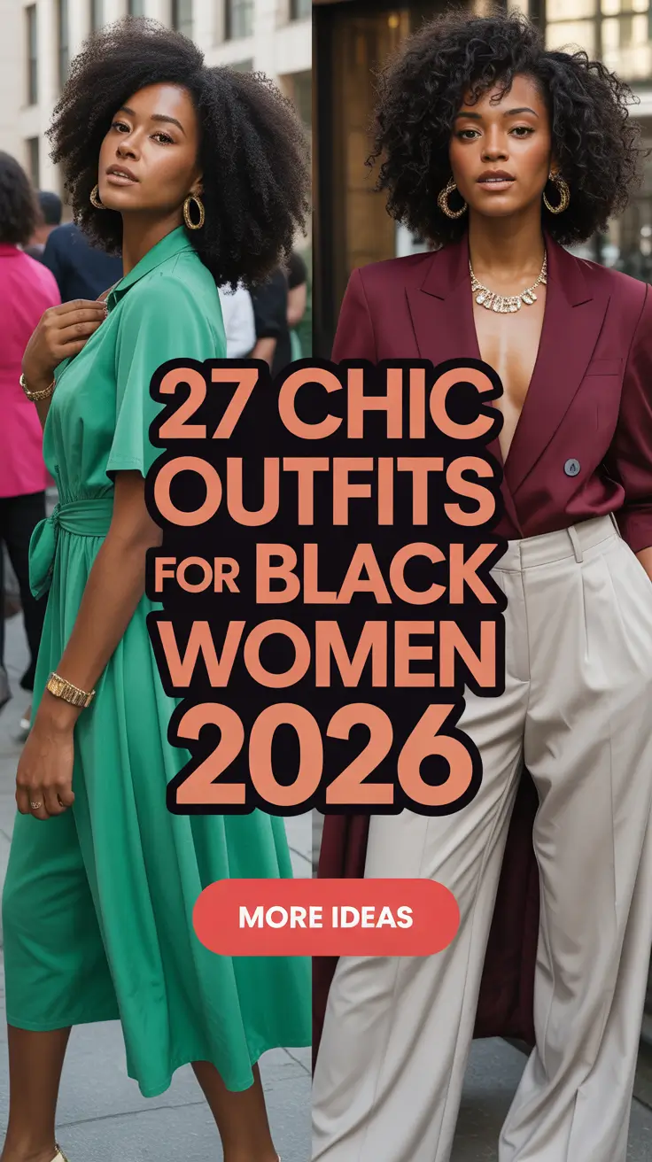 Chic Outfits for Black Women 2026: Classy, Casual & Business Professional Looks to Try This Year
