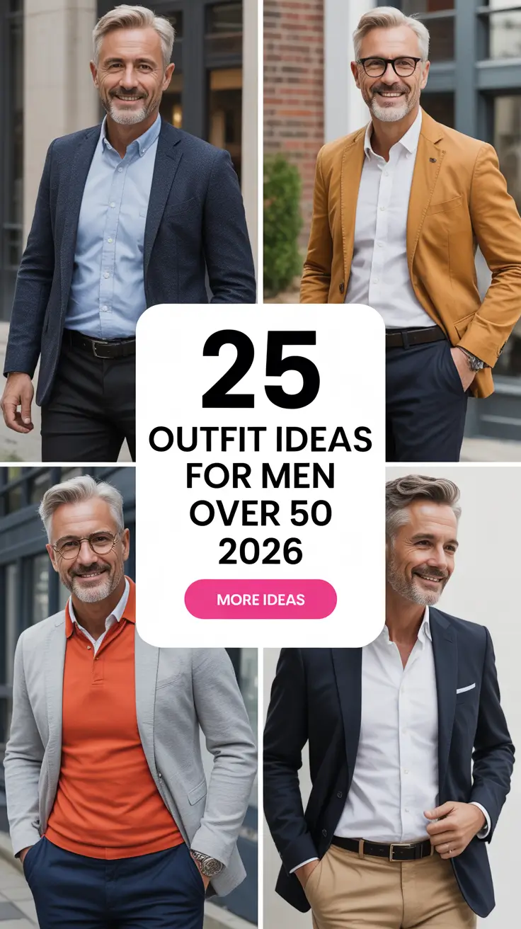 Outfit Ideas for Men Over 50 2026: Stylish & Trendy Looks to Try This Year