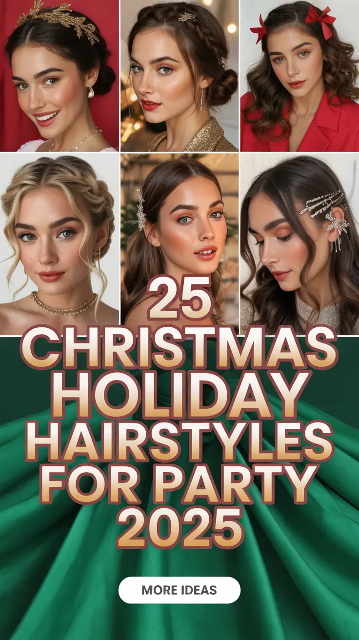 Christmas Holiday Hairstyles for Party 2025: Elegant, Fun & Easy Looks for Every Mood