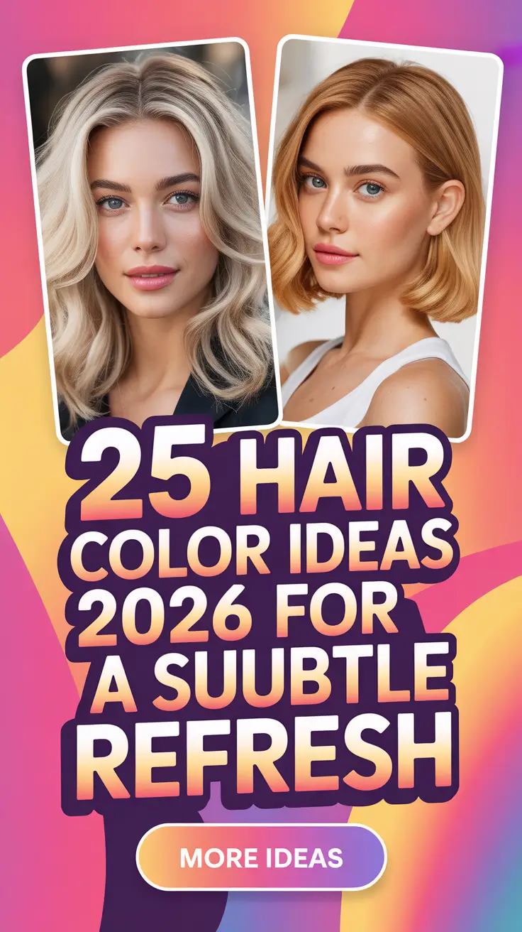 Hair Color Ideas 2026 for a Subtle Refresh