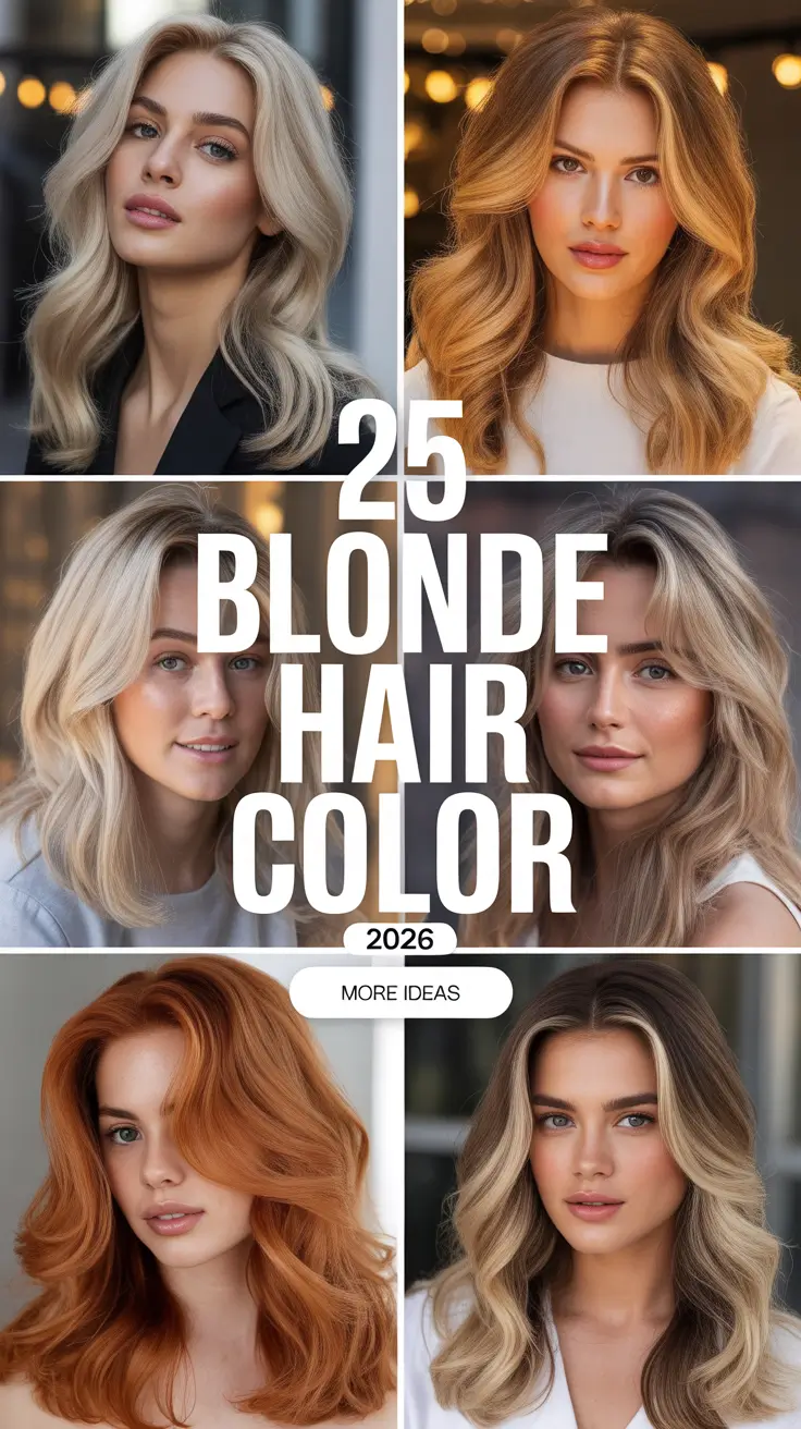 Blonde Hair Color 2026 Trends and Ideas – From Icy Platinum to Golden Honey Shades
