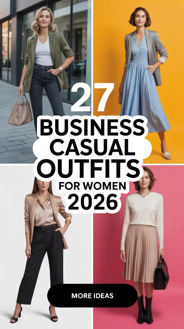 Business Casual Outfits for Women 2026: Trendy, Comfy & Effortlessly Chic Ideas for Every Season