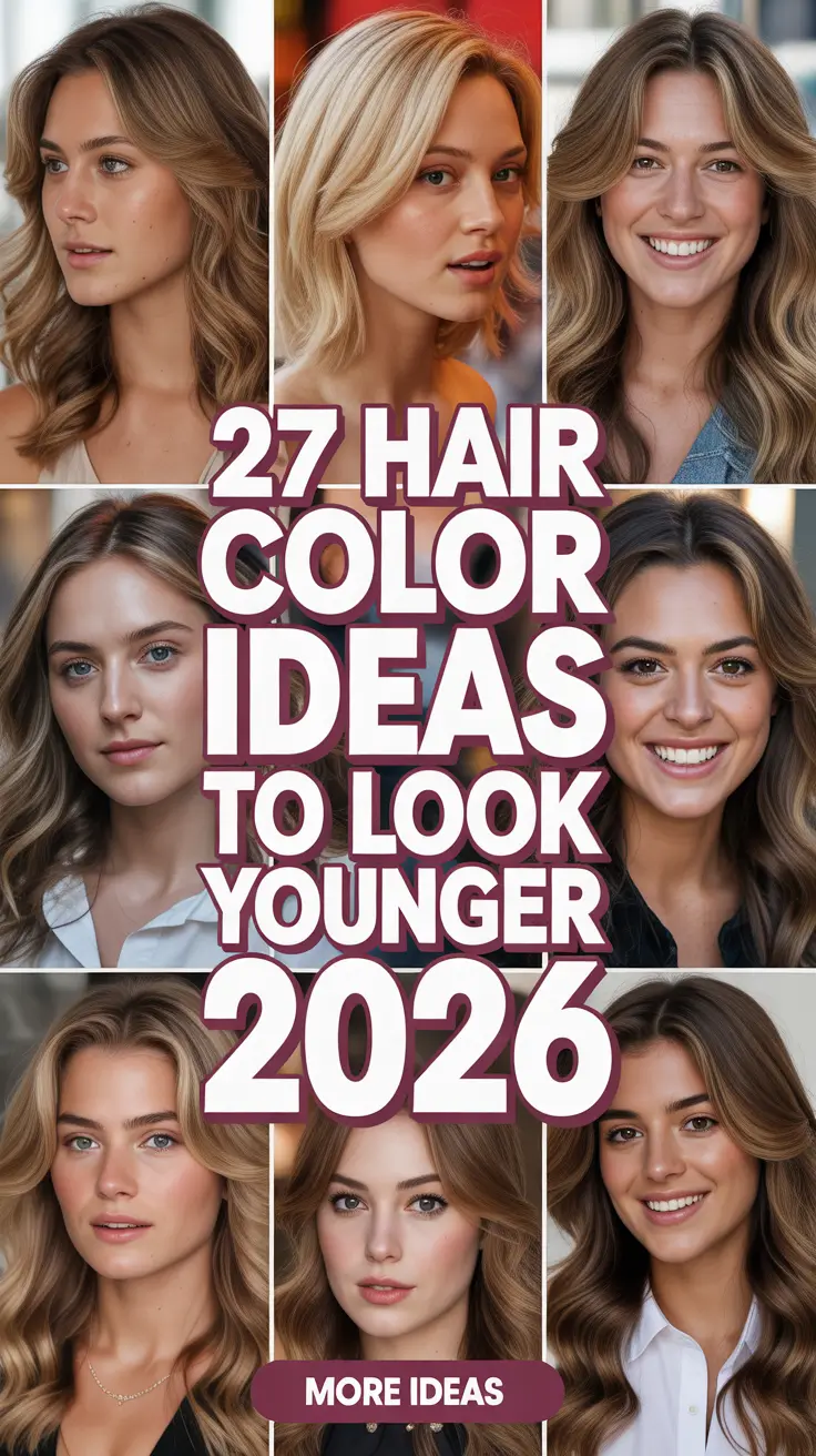 Hair Color Ideas to Look Younger 2026 That Bring Freshness and Glow to Every Shade