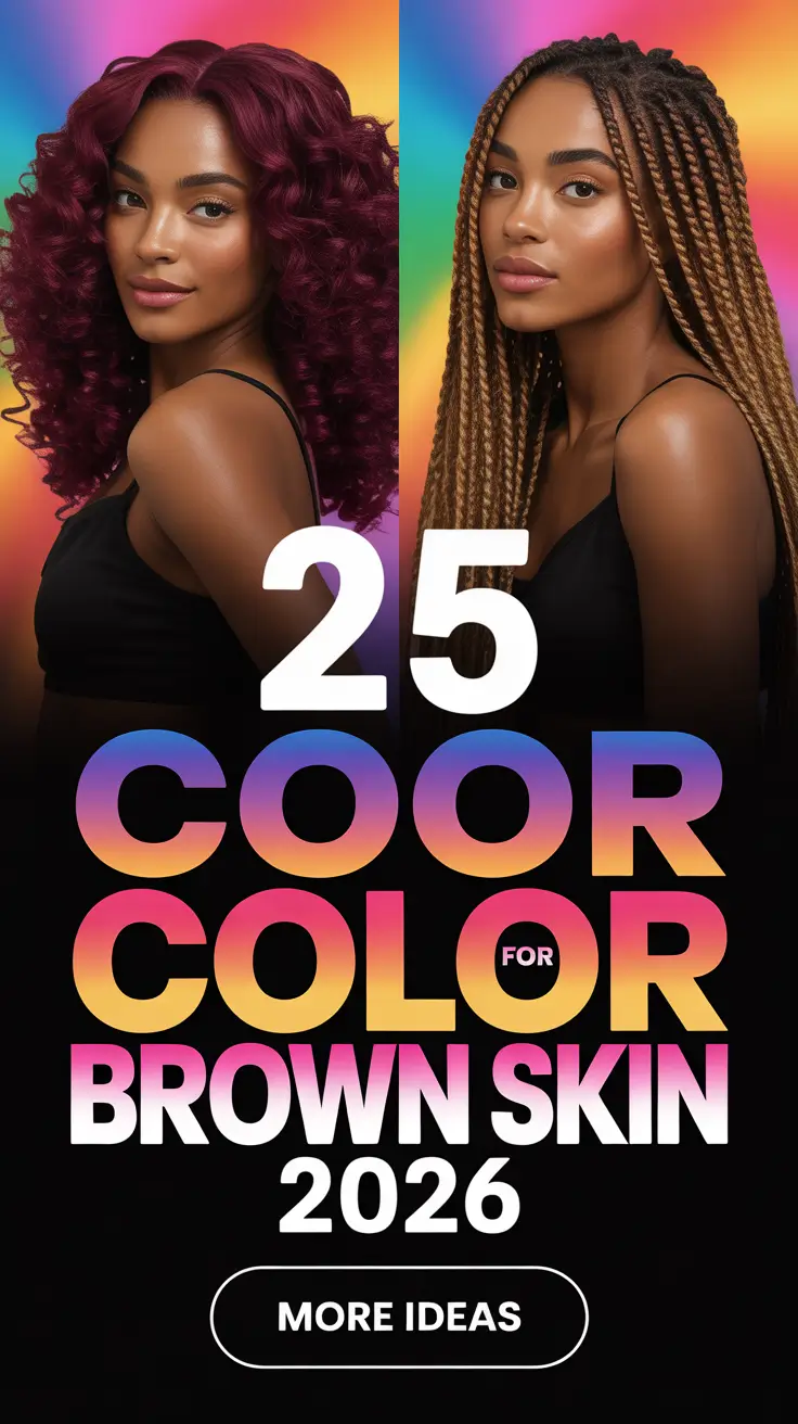 Cool Hair Color for Brown Skin 2026: Trendy Shades and Styles to Try