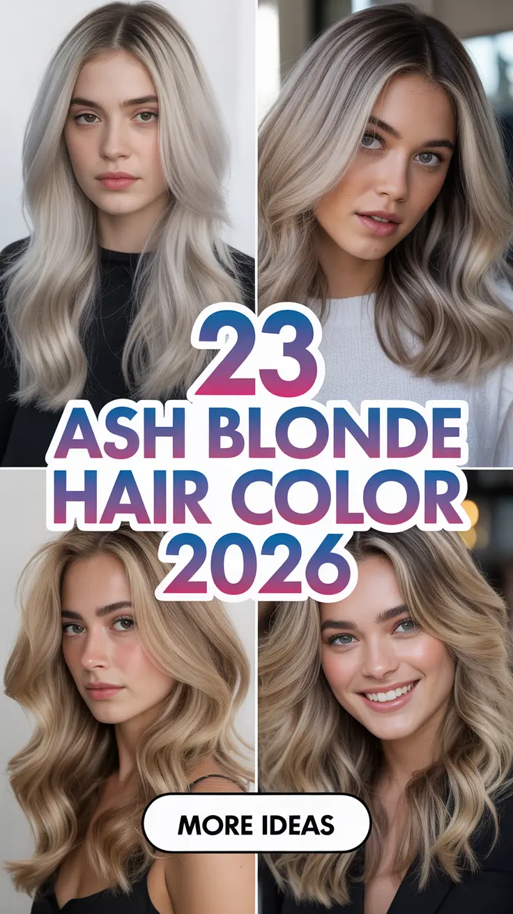 Ash Blonde Hair Color 2026 – The Cool, Light, and Modern Shades Everyone Wants