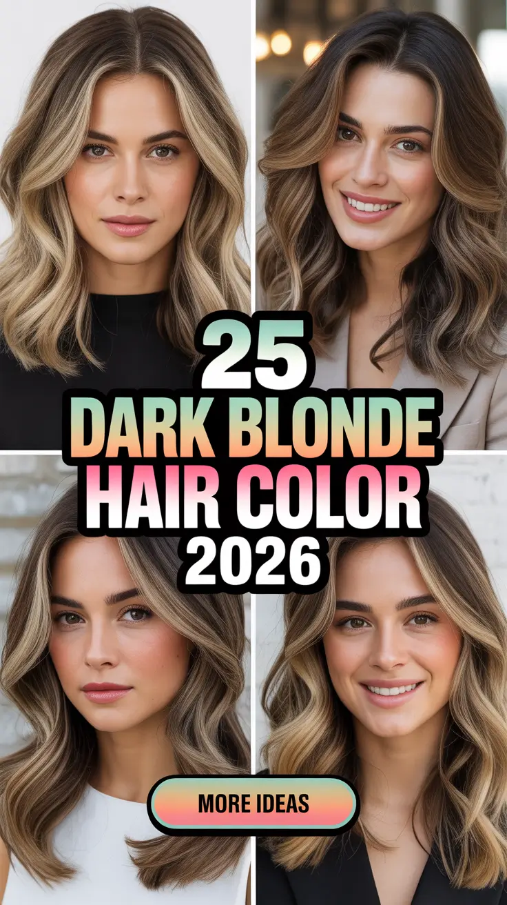 Dark Blonde Hair Color 2026 – Cool, Natural, and Golden Ideas to Inspire Your Next Look