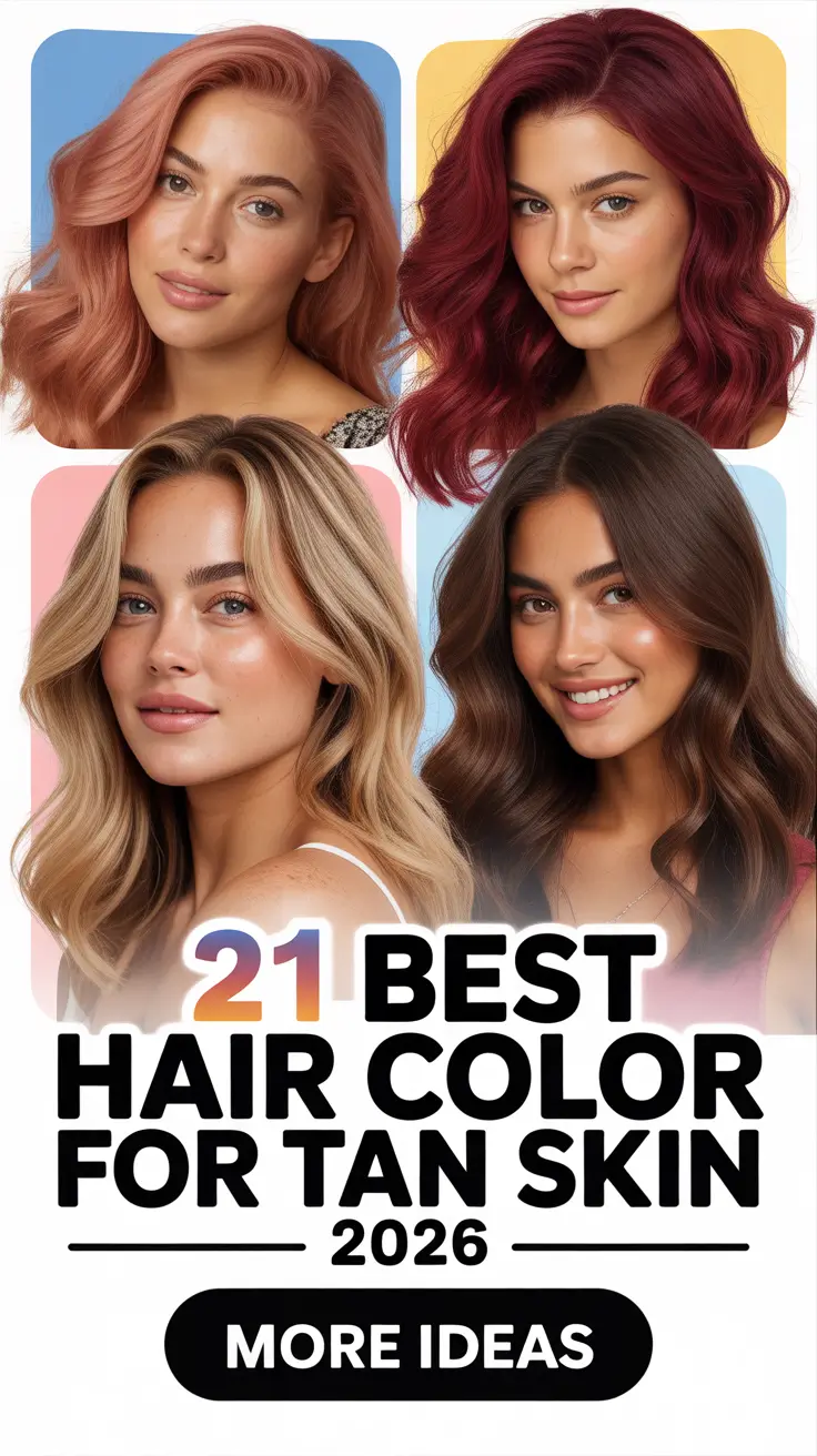 Best Hair Color for Tan Skin 2026 That Enhances Every Tone and Glow