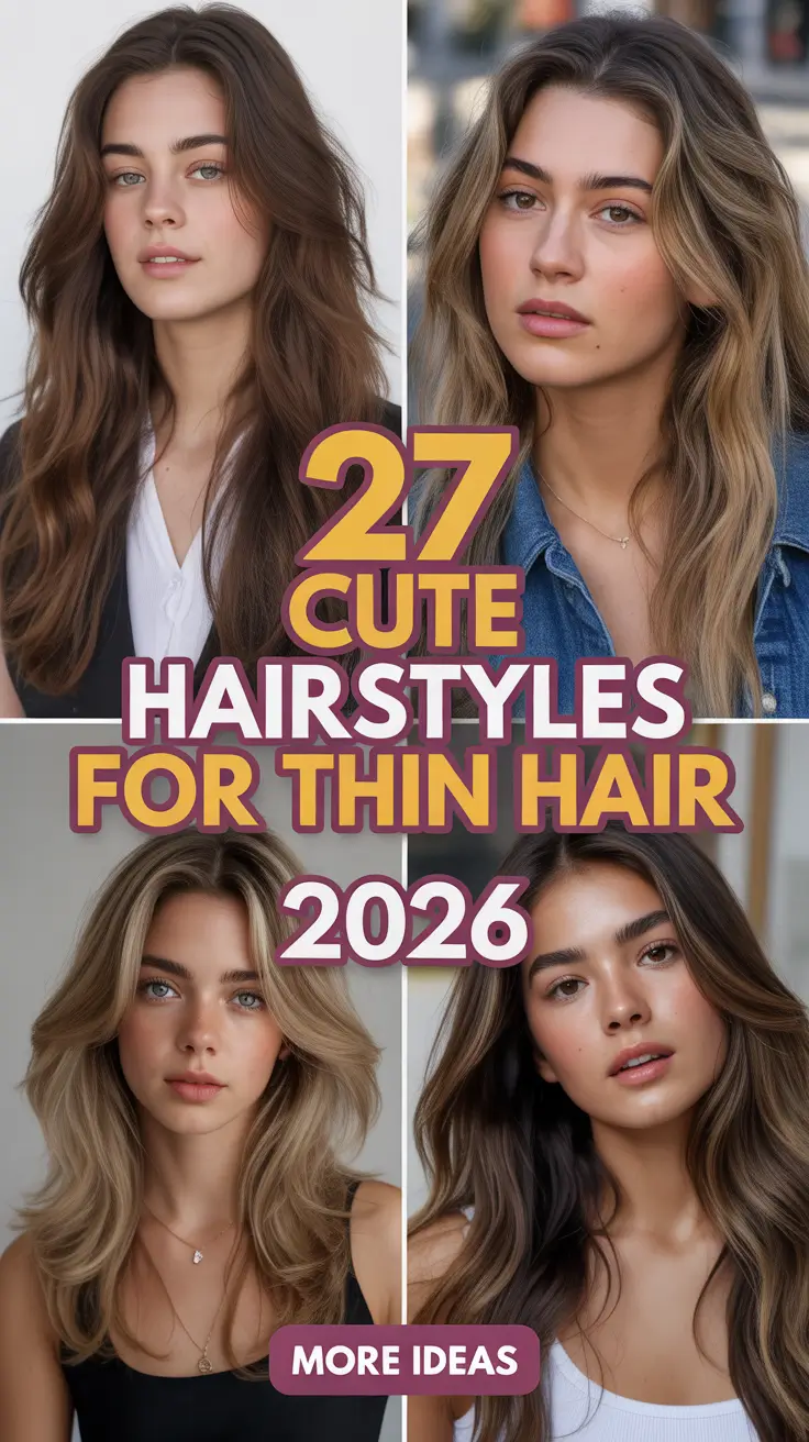 Cute Hairstyles for Thin Hair 2026 That Make Every Strand Look Fuller