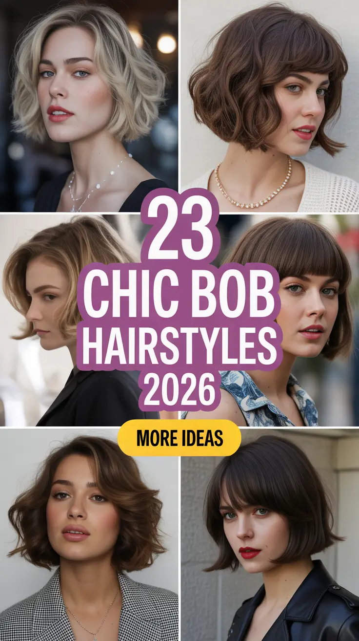 Chic Bob Hairstyles 2026 That Redefine Short Hair Elegance