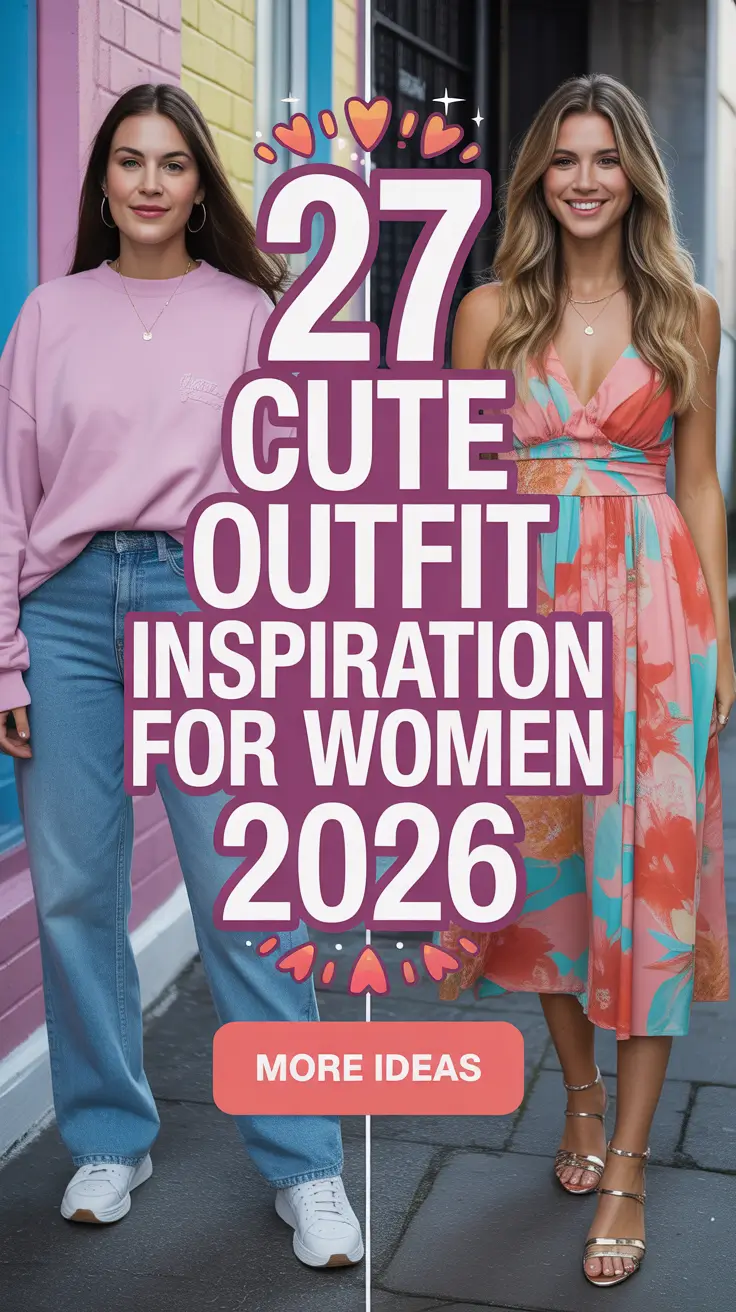 Cute Outfit Inspiration for Women 2026 – Fresh, Comfy & Aesthetic Style Ideas