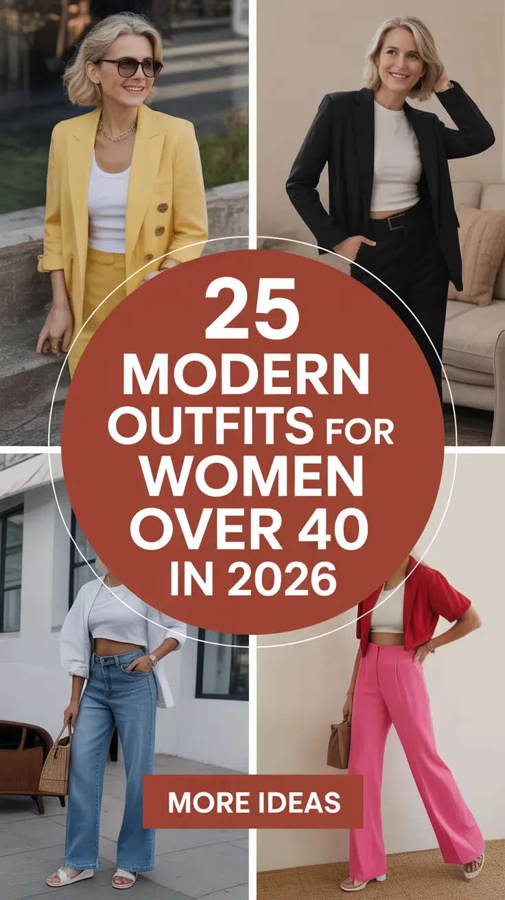 Modern Outfits for Women Over 40 in 2026: Stylish Looks for Every Occasion