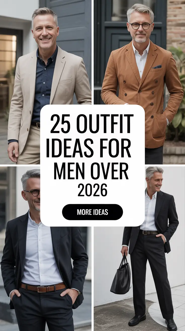 Outfit Ideas for Men Over 50 2026: Stylish & Trendy Looks to Try This Year