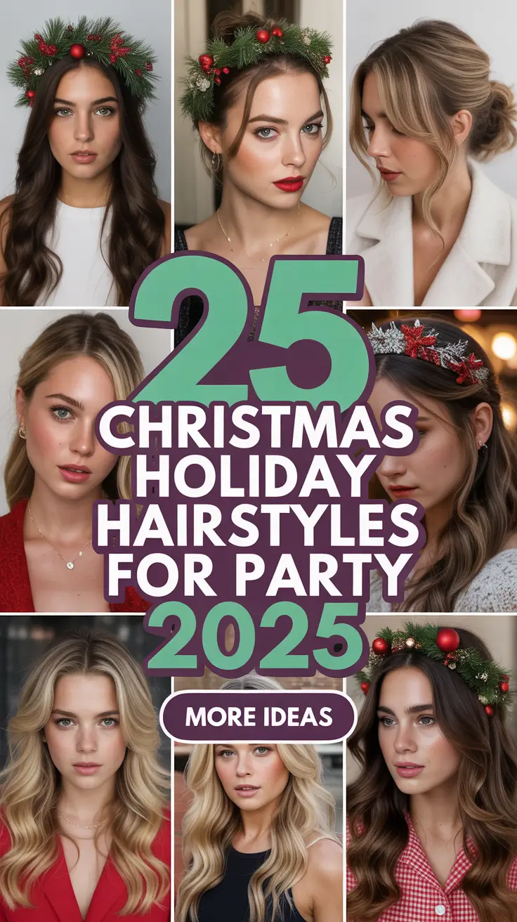 Christmas Holiday Hairstyles for Party 2025: Elegant, Fun & Easy Looks for Every Mood