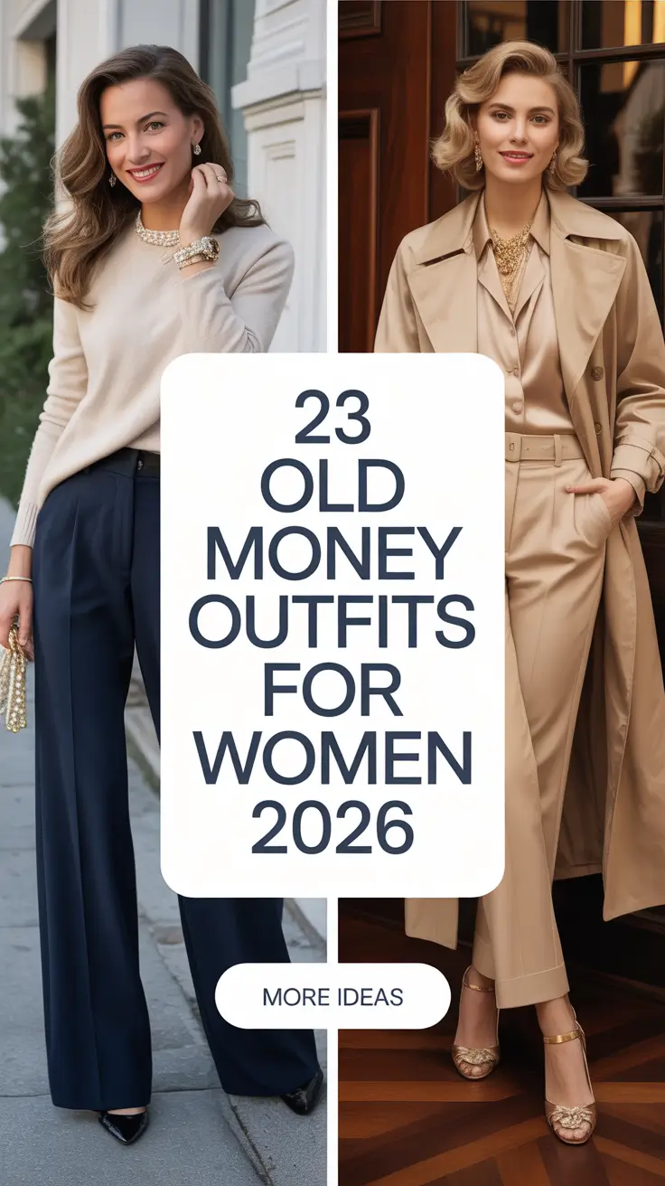 Old Money Outfits for Women 2026 – Elegant and Timeless Fashion Aesthetic
