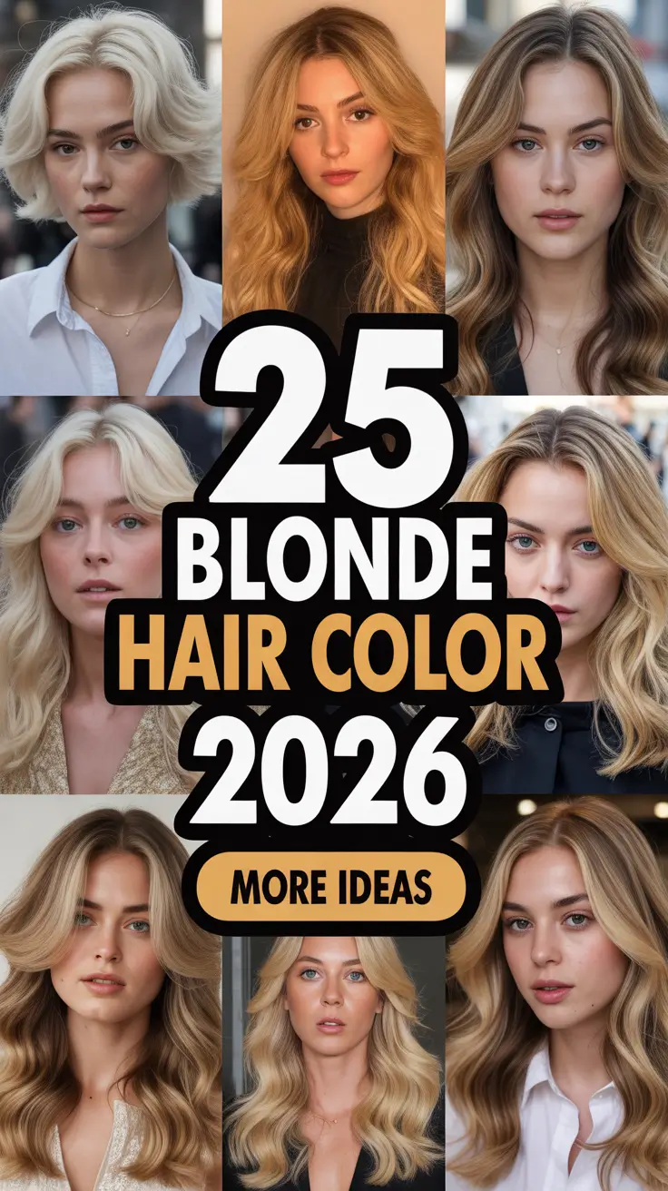 Blonde Hair Color 2026 Trends and Ideas – From Icy Platinum to Golden Honey Shades