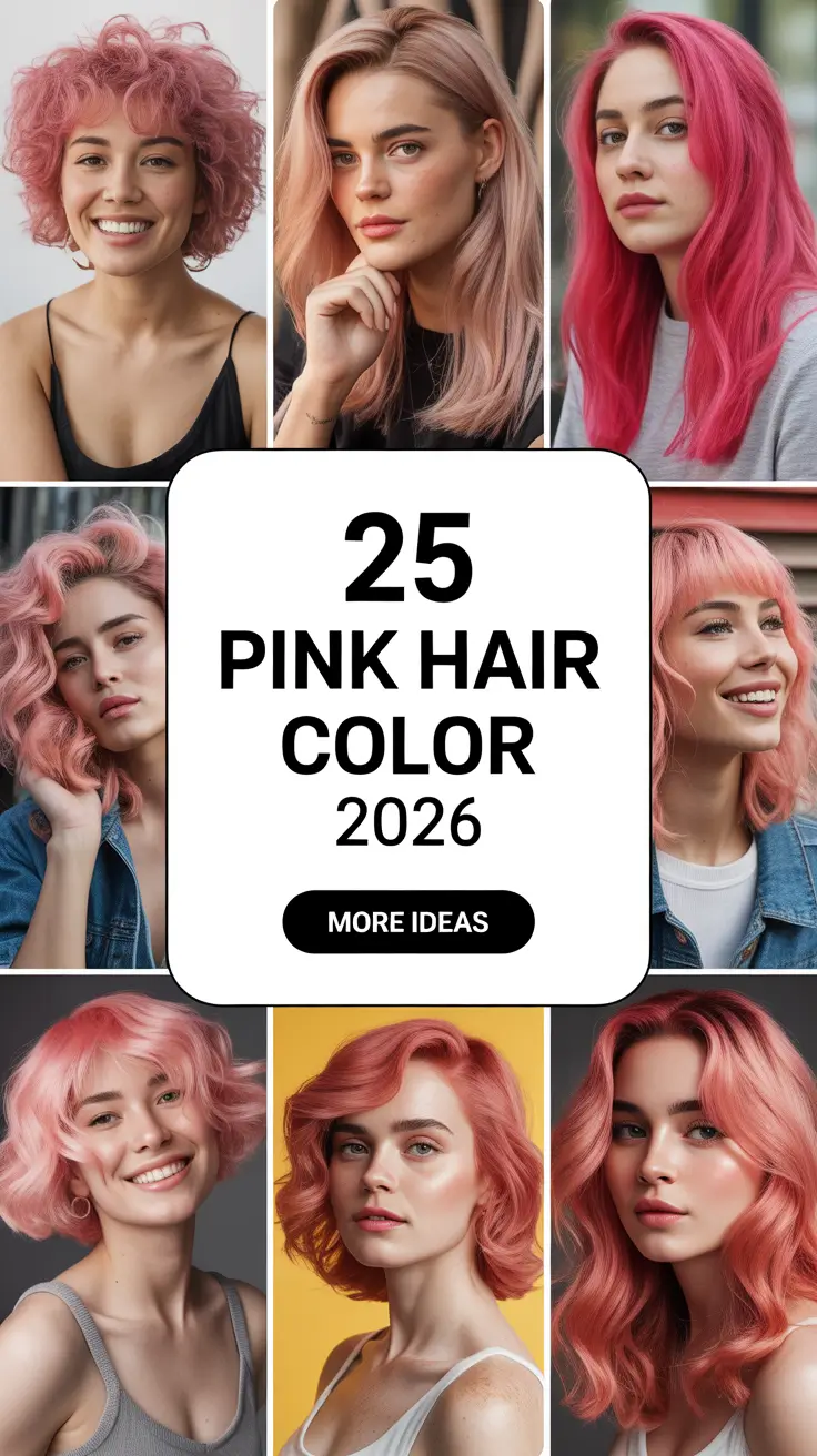 Pink Hair Color 2026: Trendy Shades, Ideas, and Inspirations for Every Style