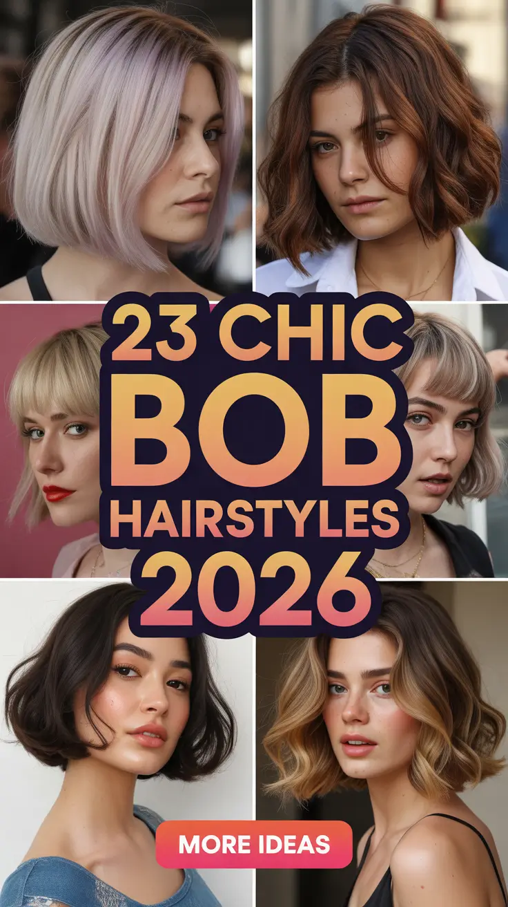 Chic Bob Hairstyles 2026 That Redefine Short Hair Elegance