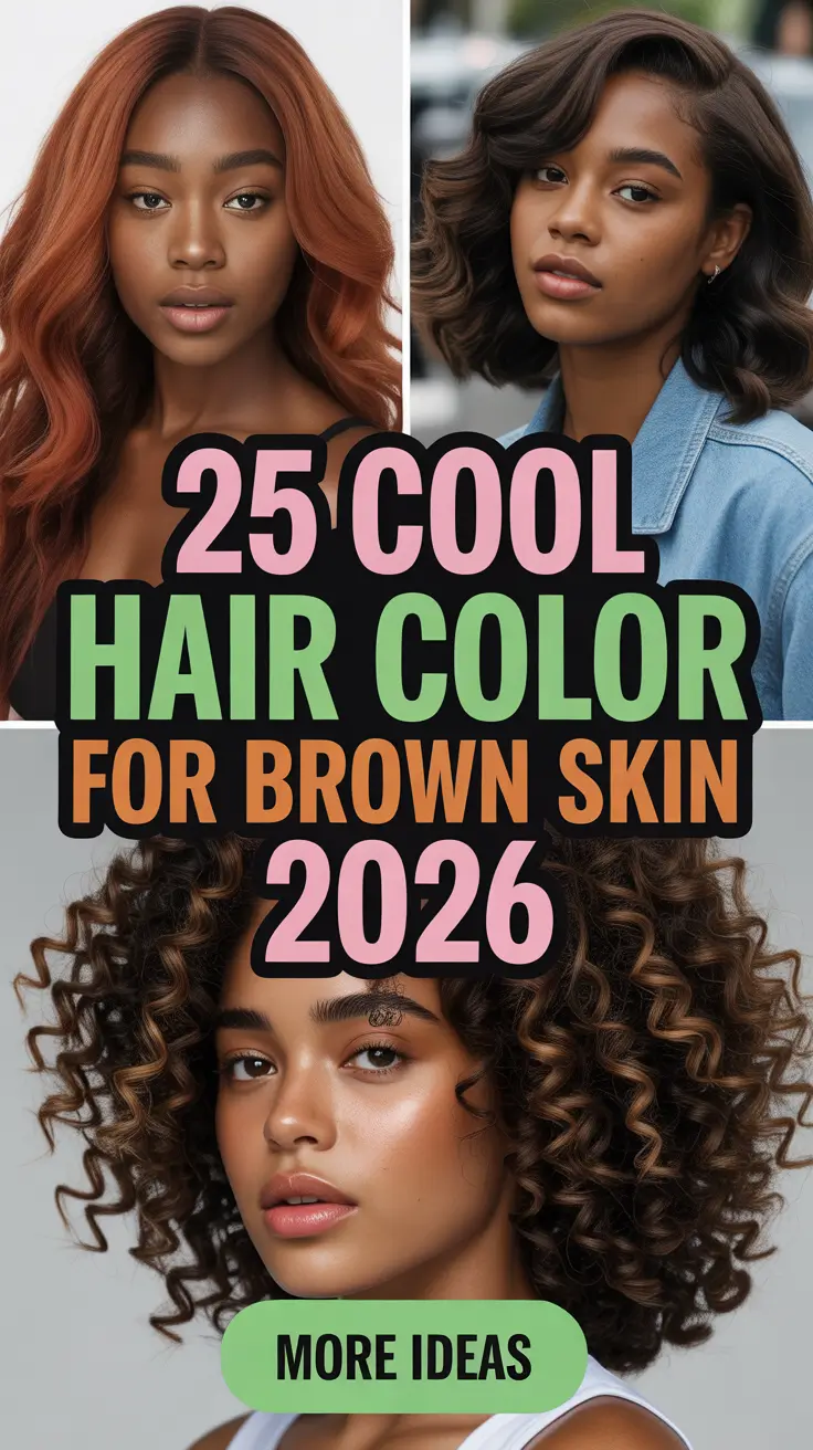 Cool Hair Color for Brown Skin 2026: Trendy Shades and Styles to Try