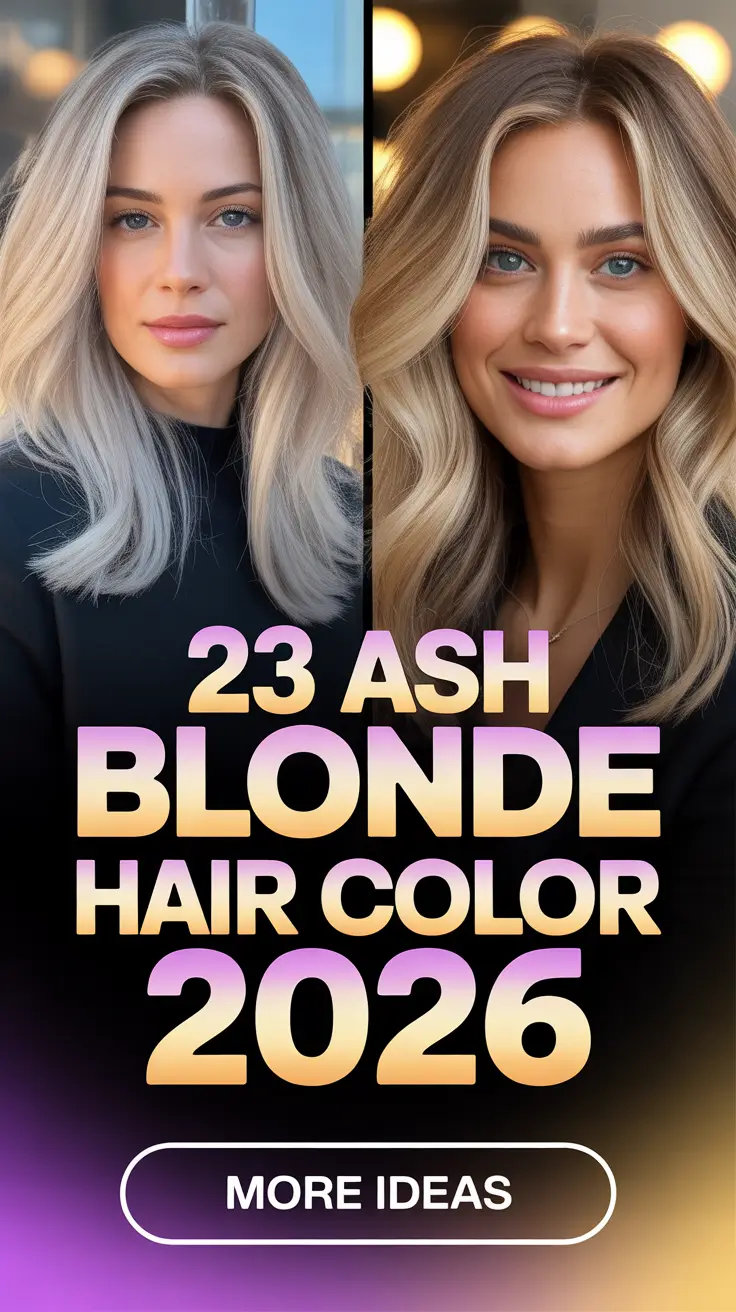 Ash Blonde Hair Color 2026 – The Cool, Light, and Modern Shades Everyone Wants