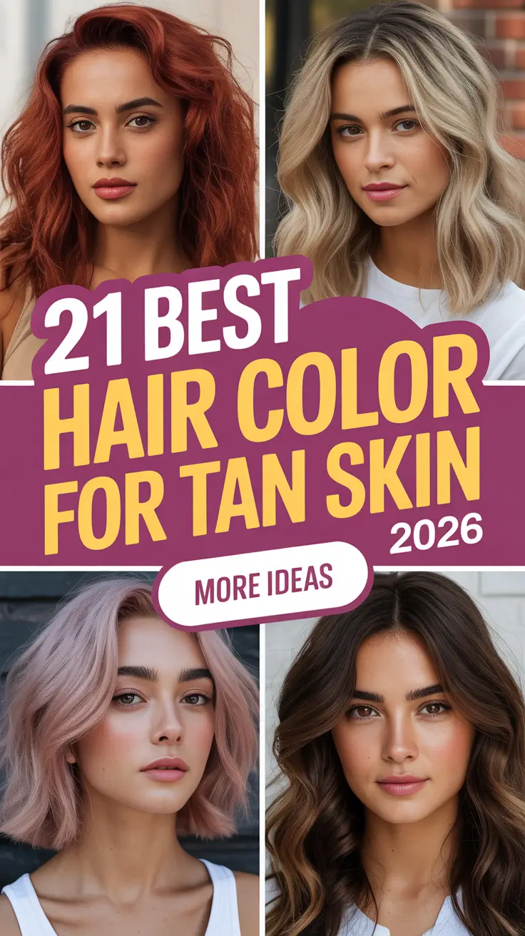 Best Hair Color for Tan Skin 2026 That Enhances Every Tone and Glow