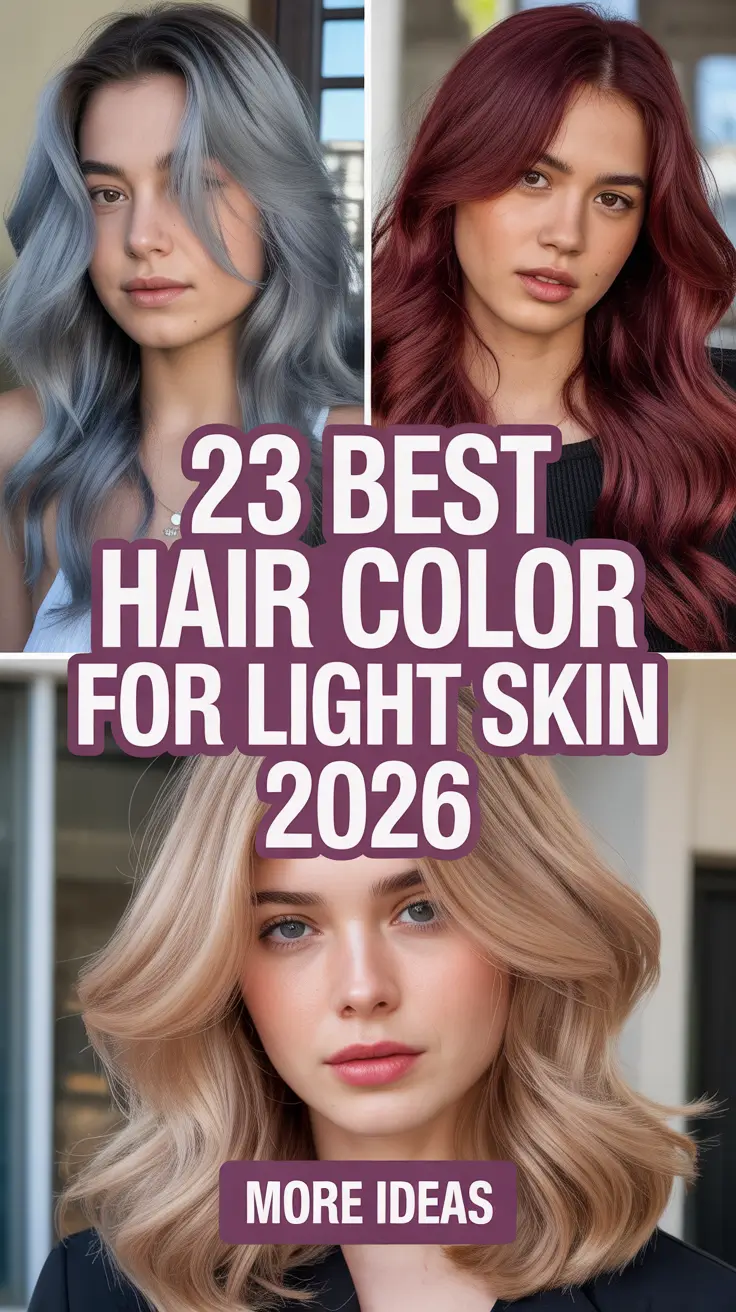 Best Hair Color for Light Skin 2026 – Trendy Shades for Every Mood