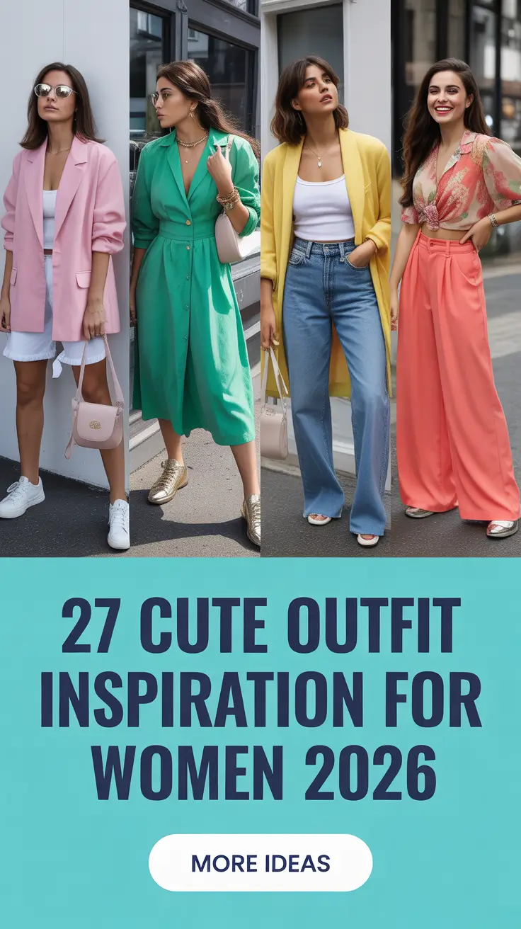 Cute Outfit Inspiration for Women 2026 – Fresh, Comfy & Aesthetic Style Ideas