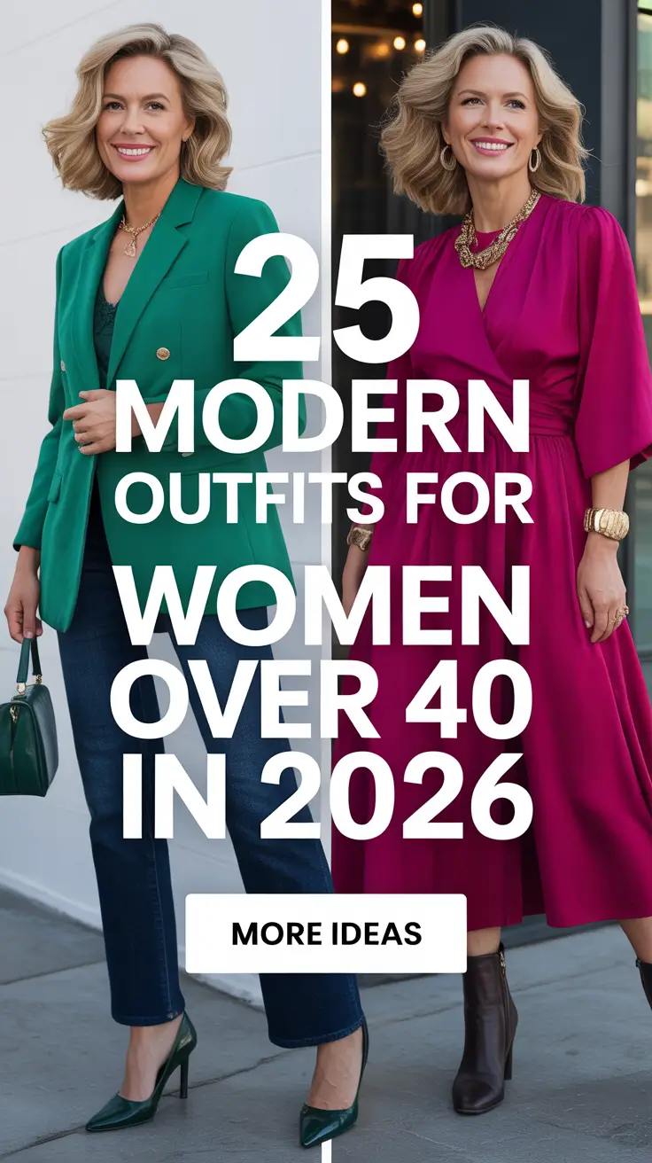 Modern Outfits for Women Over 40 in 2026: Stylish Looks for Every Occasion