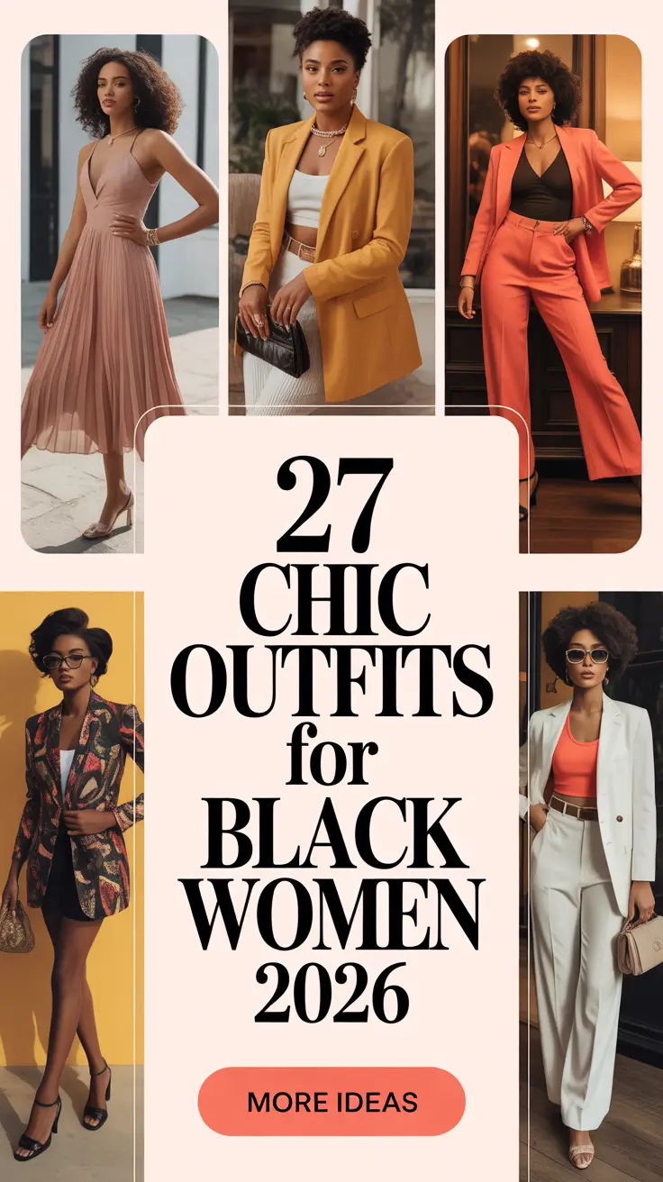 Chic Outfits for Black Women 2026: Classy, Casual & Business Professional Looks to Try This Year