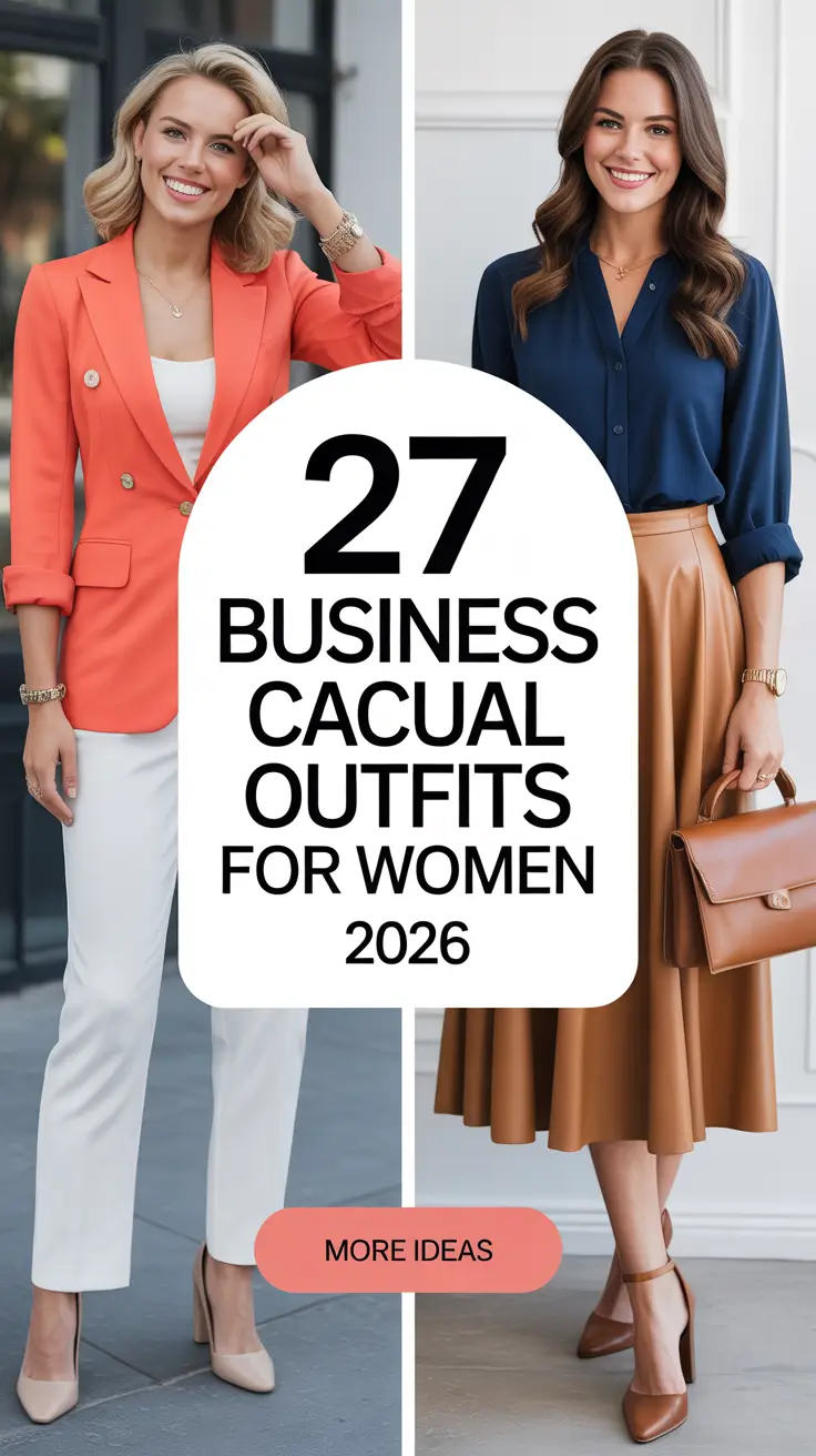 Business Casual Outfits for Women 2026: Trendy, Comfy & Effortlessly Chic Ideas for Every Season