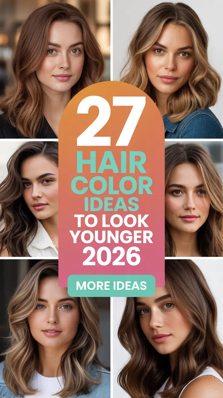 Hair Color Ideas to Look Younger 2026 That Bring Freshness and Glow to Every Shade