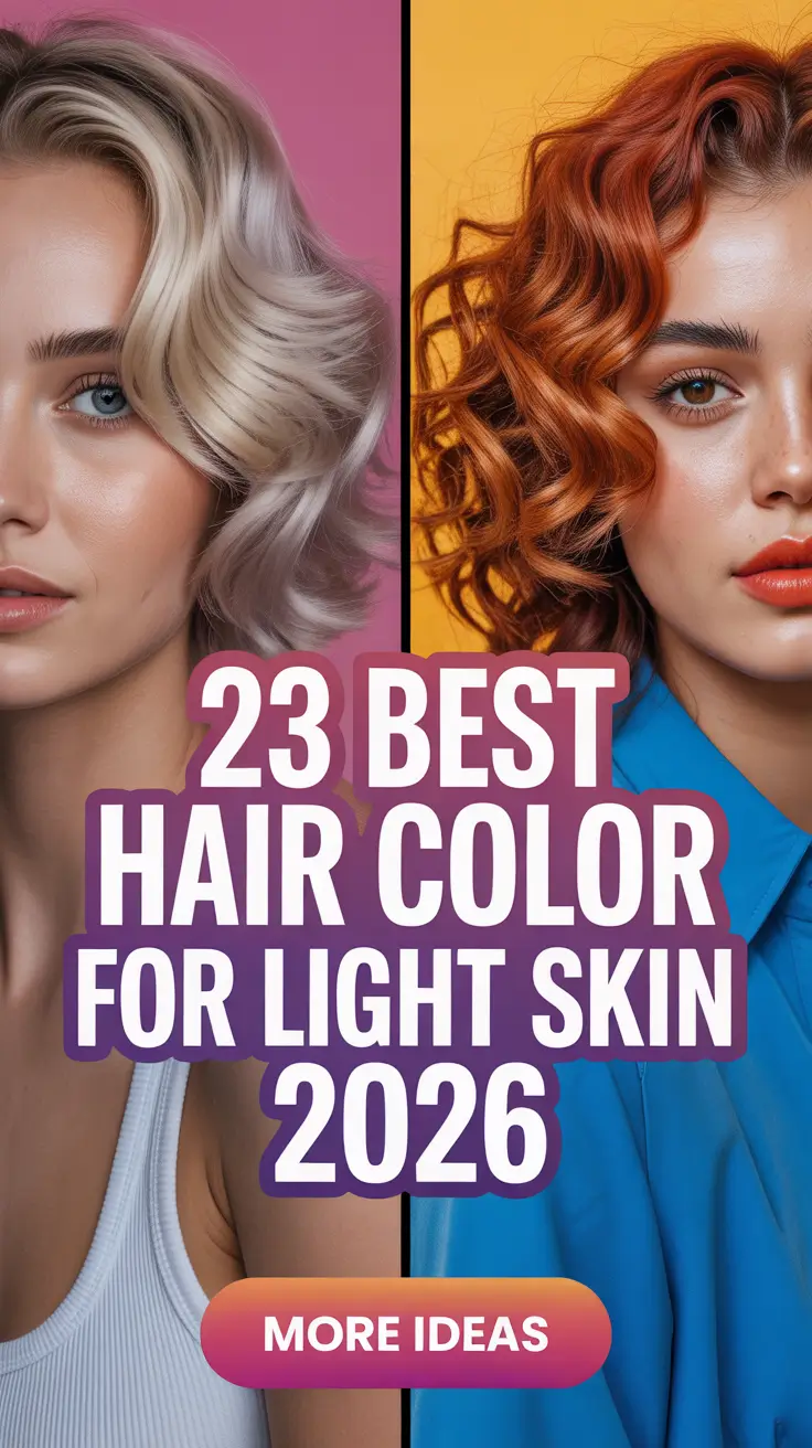 Best Hair Color for Light Skin 2026 – Trendy Shades for Every Mood