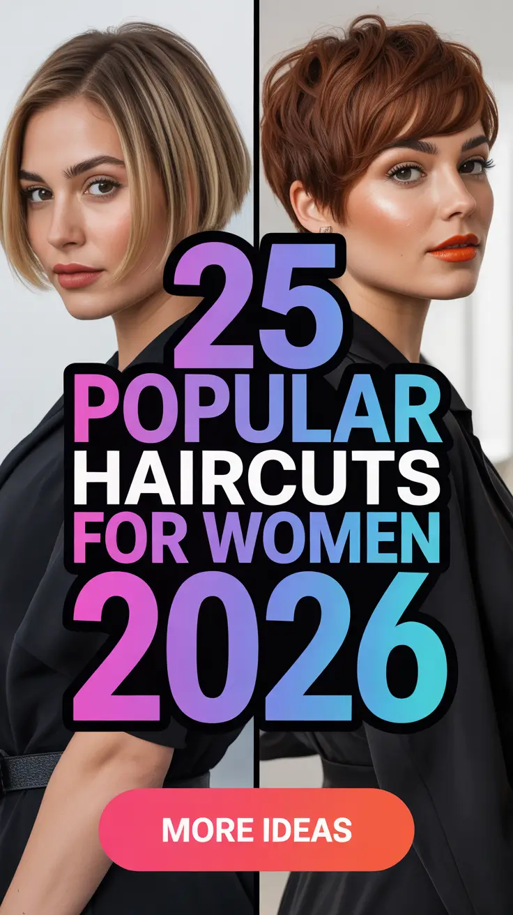 Popular Haircuts for Women 2026: Must-Try Styles to Rock This Year