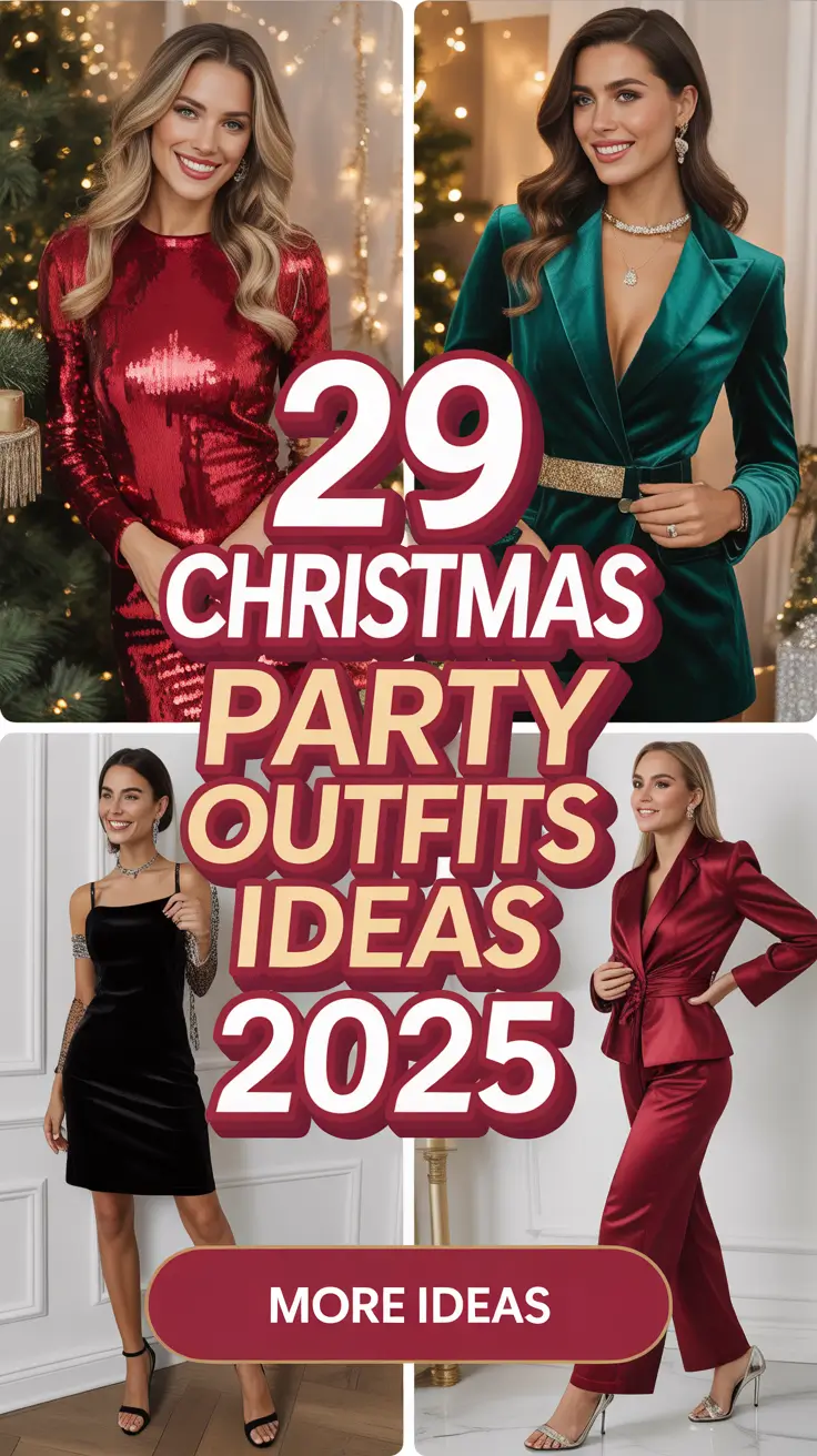 Christmas Party Outfits Ideas 2025: Elegant, Classy & Fancy Looks for Women