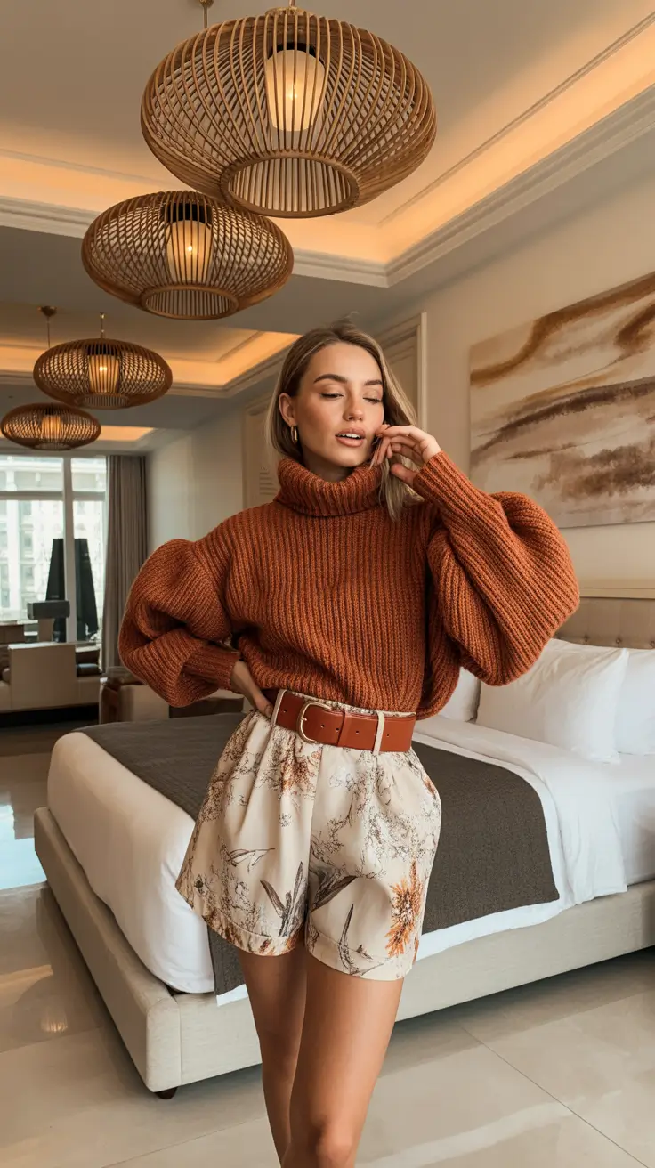 cold weather outfits 2026 Rust-Toned Ease