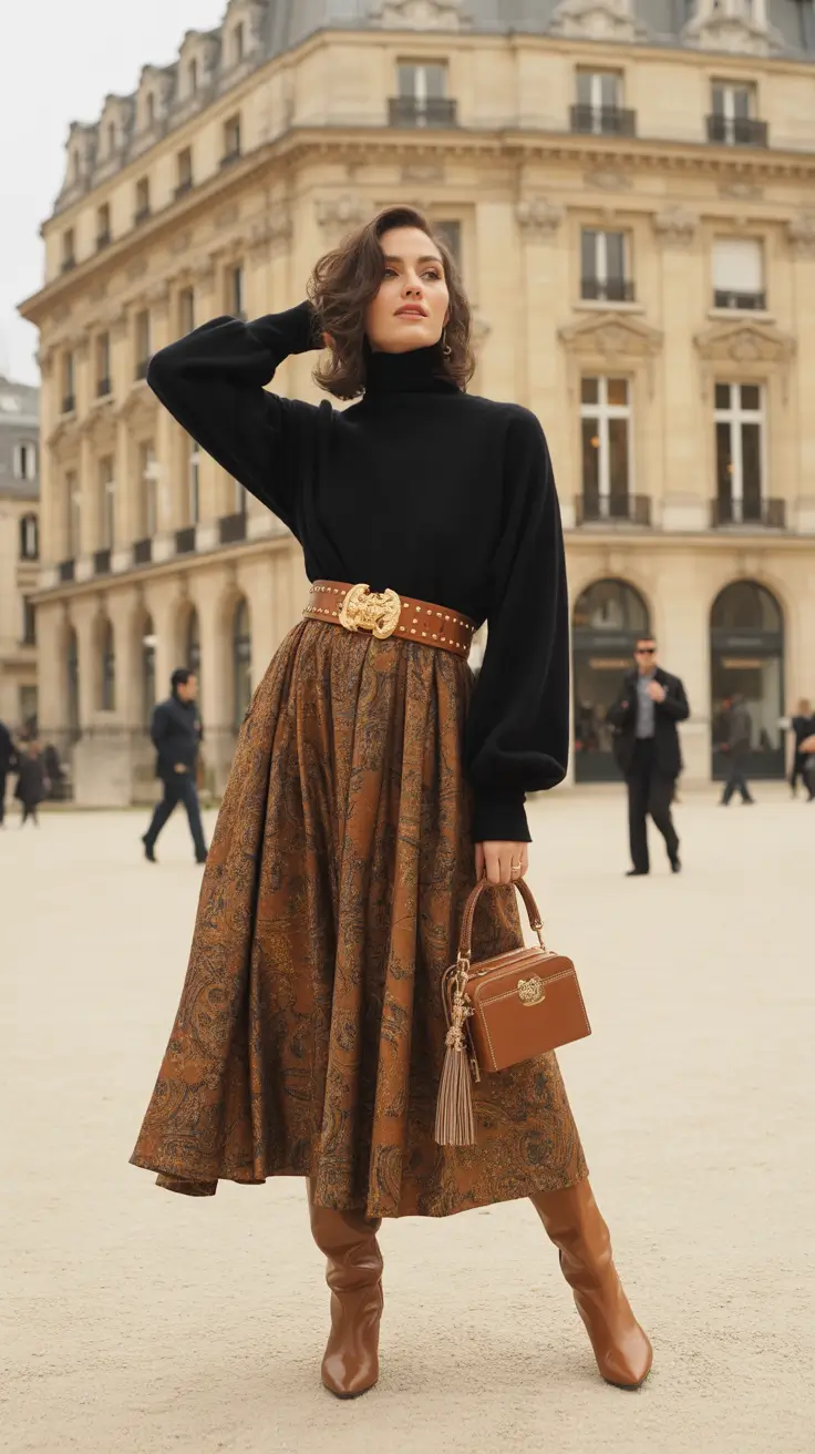 cold weather outfits 2026 Retro Parisian Flair