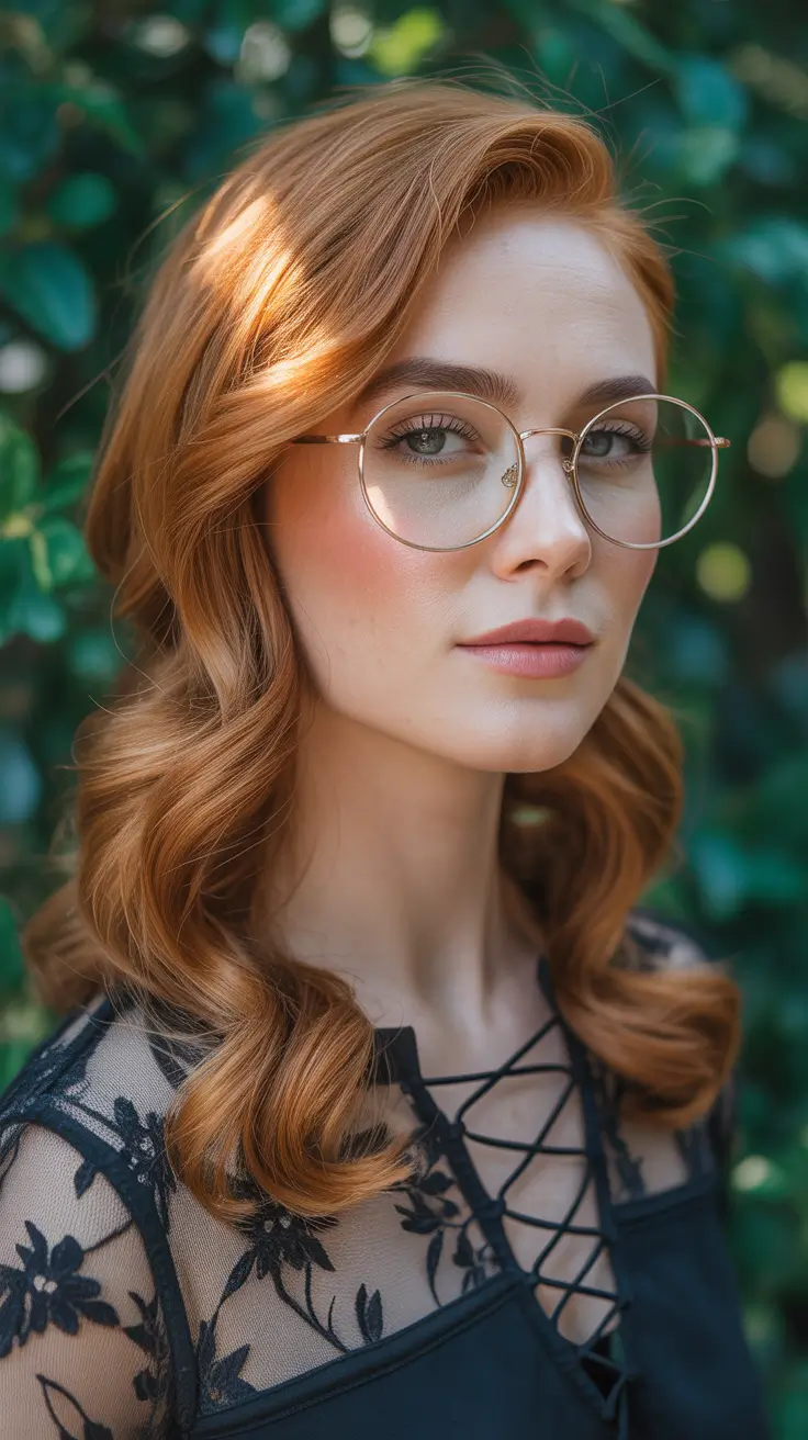 hair color light skin 2026 Golden Copper Grace