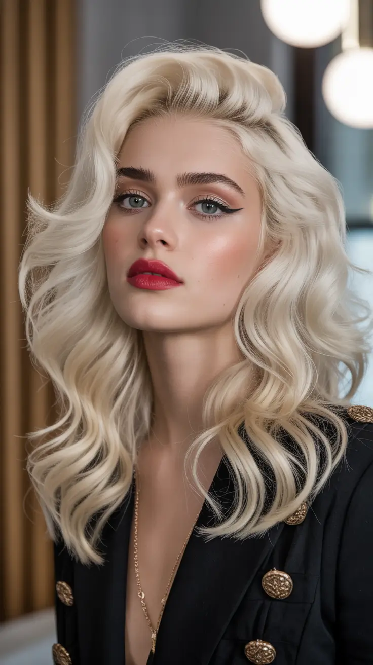 hair color light skin 2026 Platinum Glamour Revival