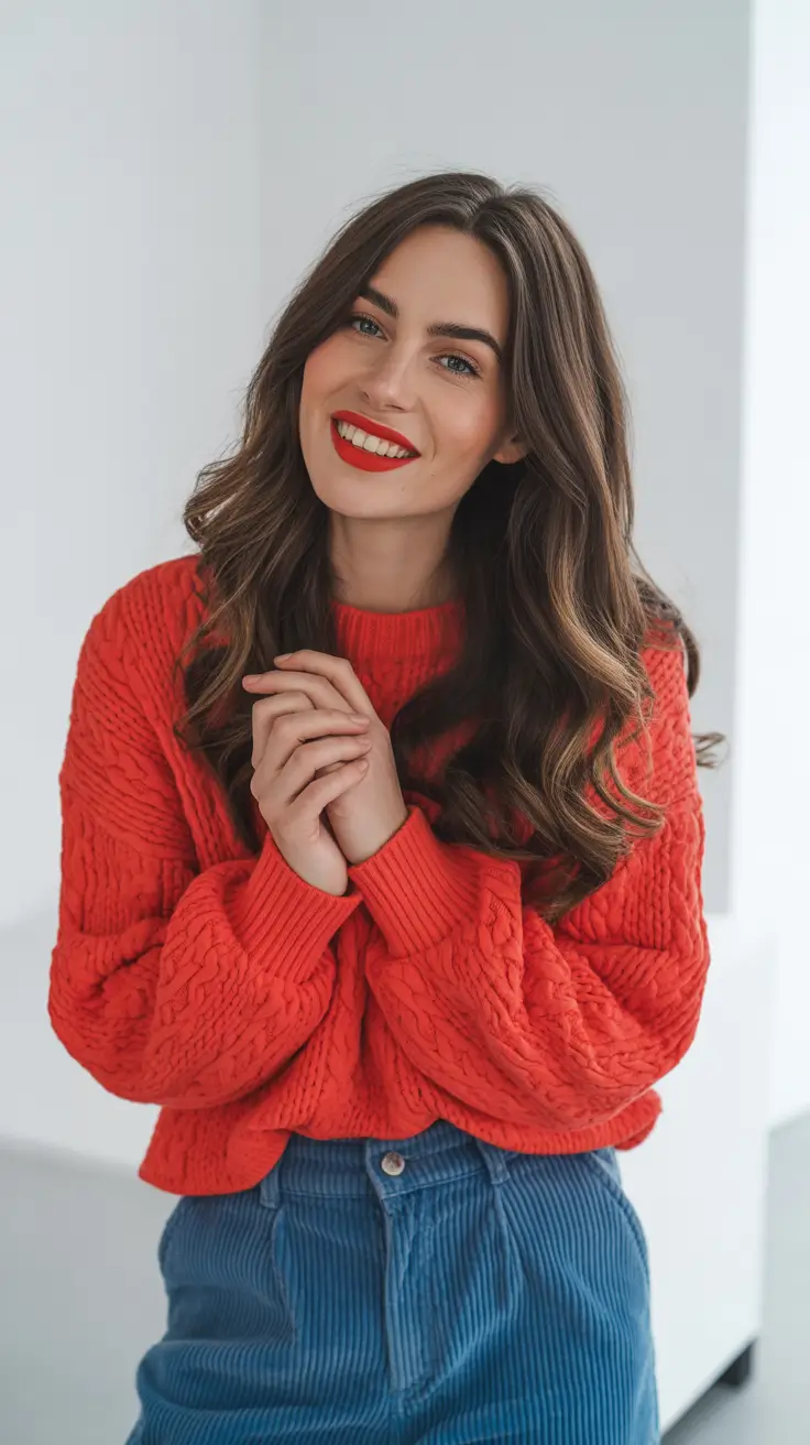 brunette hair color 2026 Soft Waves and Latte Warmth