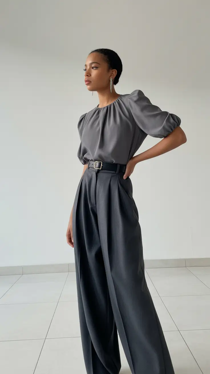 business casual outfits 2026 Monotone Elegance Shades of Grey