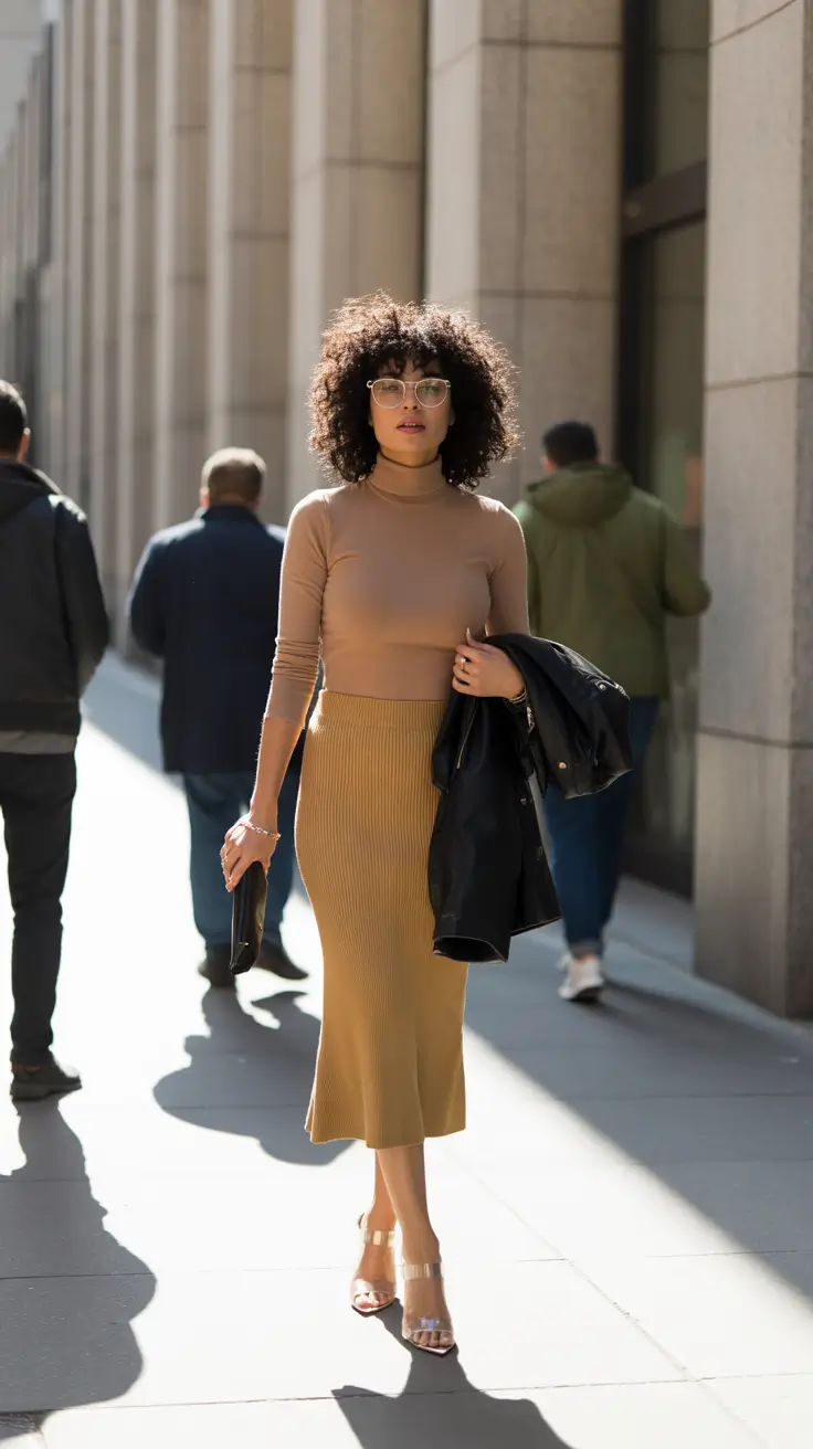 business casual outfits 2026 Soft Neutrals, Strong Lines