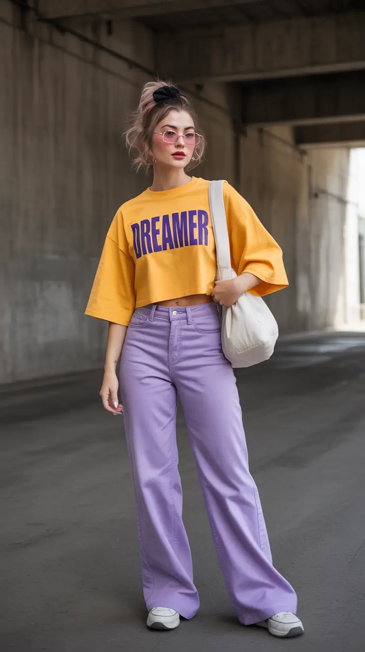 Capsule Wardrobe Outfits 2026 Color Blocking Look