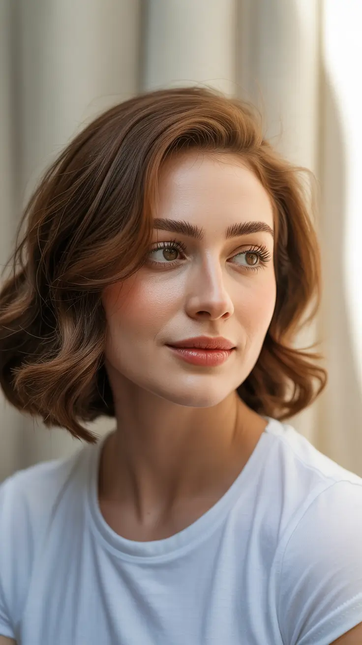 bob haircut 2026 Textured Mocha Bob