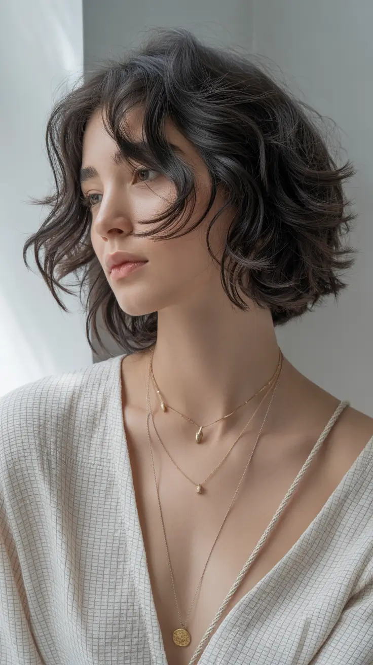 bob haircut 2026 Modern Shaggy Bob