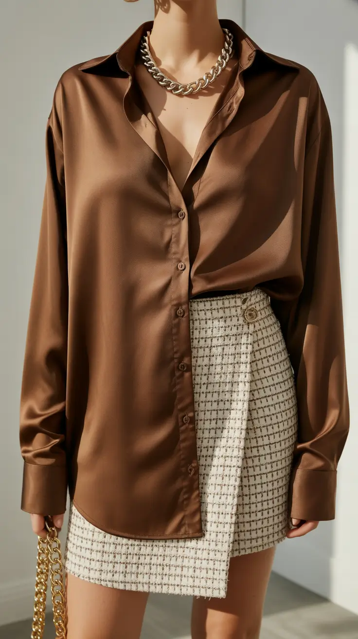 office-outfits-2026-Silky-Browns-and-Tweed-Textures