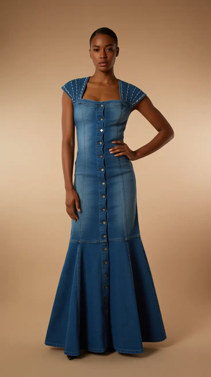 outfits for black women 2026 Denim Grace
